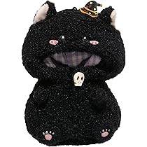 Amazon.co.jp: ぬいぐるみ用立体着ぐるみ 黒猫 10cm用 ぬい服 着ぐるみ