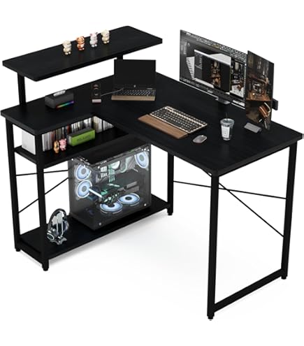 Amazon | L字デスク ゲーミングデスク 机 PCデスク 幅110cm パソコン