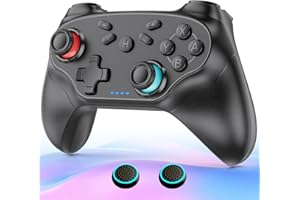 【ゼロ遅延】Switch2 コントローラー 互換 スイッチ コントローラー Switch1/2代对応 1000mAh大容量バッテリー TURBO自動連射機能 6軸ジャイロセンサー 4階段HD振動 Bluetooth 無線接続 人間工学デザイン PC/