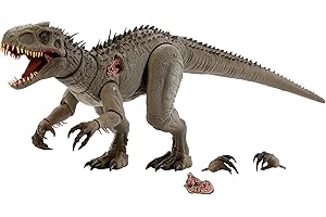 マテル ジュラシックワールド(JURASSIC WORLD) ハモンド・コレクション インドミナス・レックス 可動フィギュア 全長:約73cm 交換パーツ付き コレクター向け 8歳から ブラウン JKG98