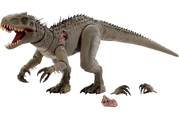 マテル ジュラシックワールド(JURASSIC WORLD) ハモンド・コレクション インドミナス・レックス 可動フィギュア 全長:約73cm 交換パーツ付き コレクター向け 8歳から ブラウン JKG98