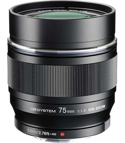 OMシステム M.ZUIKO ED 75mm F1.8単焦点レンズ