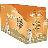 Applaws Chicken and Pumpkin Cat Broth Pouch 70g, 16 Pouch, One Size