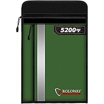 Voncabay Upgraded 6400℉ Fireproof Document Bag With Reflective Strip Water Resistant 14 2 X 11 Blue - View #2