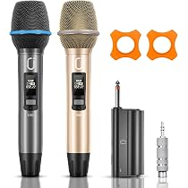 Amazon.co.jp: JYX ワイヤレスマイク 無線カラオケマイク UHF