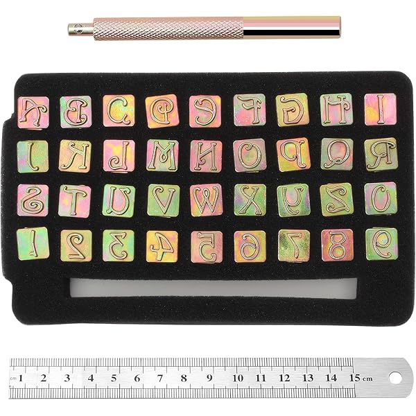 Amazon.co.jp: Pacify 刻印セット 革 キット 36点 9mm アルファベット