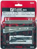 ロクハン Zゲージ R039 110mmポイントレール 左分岐1本入り (110mmカット済みレール1本付)