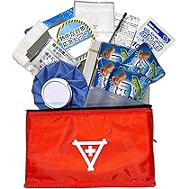 熱中症応急処置キット デラックス】熱中症対策キットDX (レッド) クーラーバッグに入っ