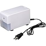 ナカバヤシ 電動 鉛筆削り スリムタイプ ホワイト DSZ-101W ピュアホワイト/スリム