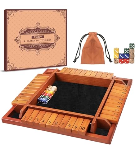 Amazon.co.jp: 木製9#シャット・ザ・ボックスゲーム - ミニトラベル