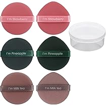 Amazon | エアインパフ【6個入り】化粧パフ 3色 クッションパフ