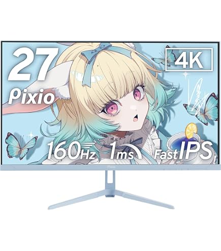 Amazon.co.jp: 【5年保証付き】Pixio PX32U Wave Pastel Blue