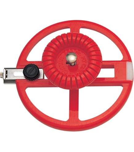 NT Cutter C-1500 Circle Cutter – Cuts 11/16" To 6-11/16" Diameter, No Center Mark, Includes 6 Blades – Made In Japan
