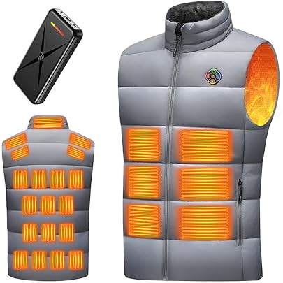 Amazon | [MIDIAN] 電熱ベスト 加熱ダウン 3 段階調温速暖 前後独立