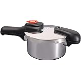 パール金属 片手 圧力鍋 2.5L IH対応 ステンレス 圧力切替式 レシピ付 節約クック H-5434