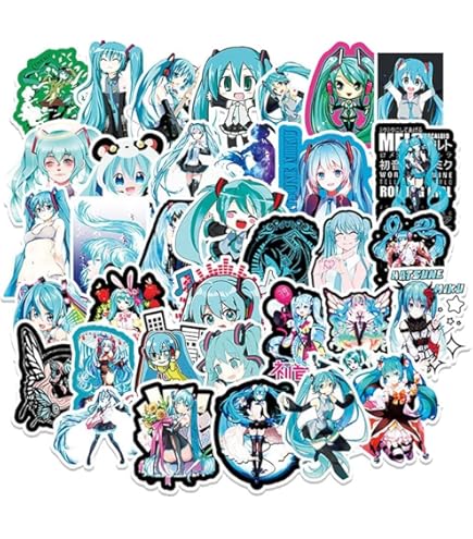 初音ミク　ステッカーシール Amazon.co.jp: for 初音ミクステッカー 100枚セット for 初音ミク