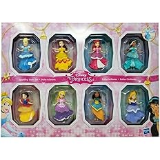 Amazon ディズニー プリンセス スパークリングスタイル 小さな人形 8個セット ロイヤルクリップ付き おもちゃ おもちゃ