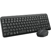 【Amazon.co.jp限定】 ロジクール Bluetooth ワイヤレスマウス キーボード セット MK250GRd 日本語配列 国内正規品 | 耐水、テンキー、電池式(キーボード:単4型乾電池 x 2、マウス:単3電池 x 1)、12ヶ月の電池
