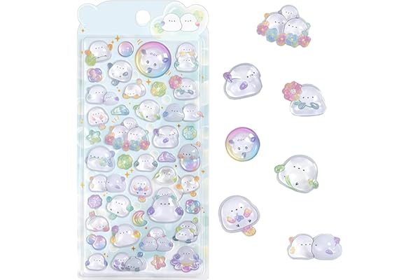 3d立体シール ごほうびシール 女の子 可愛い キラキラ 子供の手作りデコレーション ご褒美用 DIY飾り用ステッカー 携帯電話飾りインテリア 手帳用 水筒用 貼り付け可能 手芸用品 贈り物 (14)