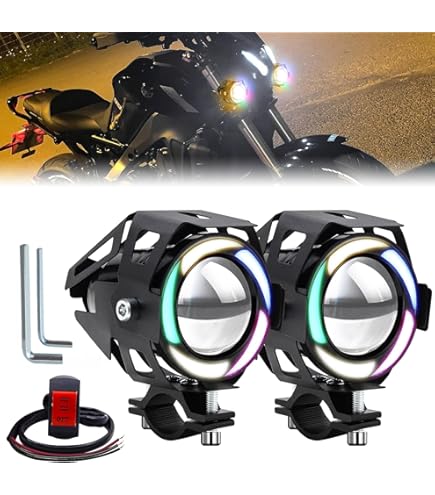 Amazon | Ygmylandbb オートバイ LEDフォグランプ バイク用 ヘッド