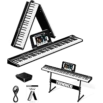 Amazon | TERENCE 電子ピアノ 88鍵盤 折りたたみ タッチレスポンス鍵盤