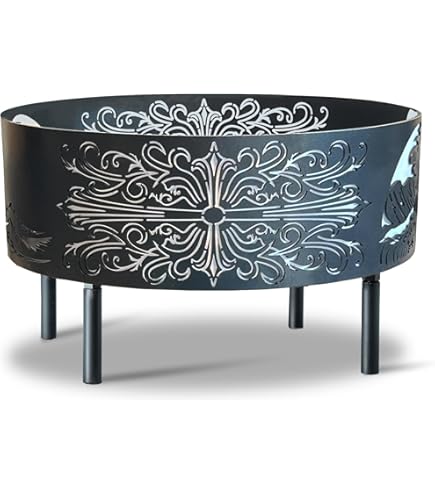 Amazon.co.jp: Holy Ground 焚き火台 「荒魂/あらみたま」 和柄 直径45