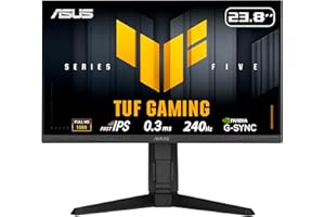 ASUS ゲーミングモニター/TUF Gaming シリーズ 5 -VG249QML5A/23.8インチ/フルHD/Fast-IPSパネル/240Hz/0.3ms/G-SYNC対応/AMD FreeSync Premium/ELMB SYNC/99% sRGB/高さ調整可能/DisplayWidget Center/Gaming AI/国内正規品