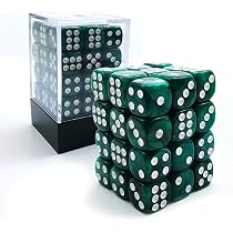 Amazon | Bescon 12mm 6 Sided Dice 36 in Brick Box, 12mm Six Sided