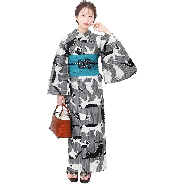 Amazon | 浴衣 ふくよかさん 3L 4L 半巾帯 長尺 リバーシブル 2点