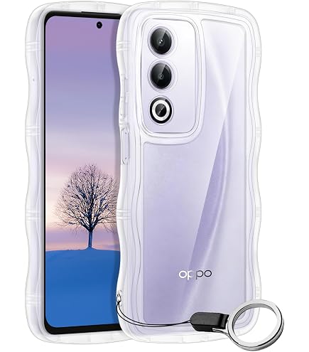 Amazon.co.jp: OPPO A3 5G-ケース クリア ウェーブ リング付き TPU波状