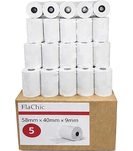 Amazon | 【レジ用 感熱ロールペーパー】レシートロール 30巻入