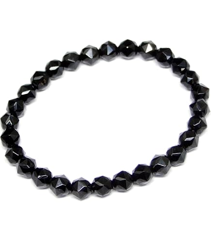 Amazon.co.jp: g3-117C 10mm 5A スターカット モリオン 黒水晶 鑑別済