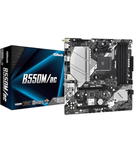 ASRock B550M PRO4 Supports 3rd Gen AMD AM4 Ryzen™ / Future AMD
