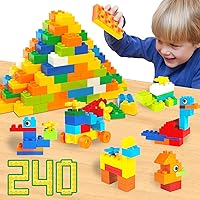 WYSWYG 240ピース創造大きいブロックセット レゴ デュプロ互換 アンパンマンブロック互換 デュプロ買い増し幼稚園・保育園向け教育玩具