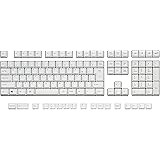 REALFORCE リアルフォース 東プレ R3 キーボード R3S キーボード 対応 カラーキーキャップセット 日本語配列 129キー かな無し スーパーホワイト 昇華印刷 フルキー M0373J