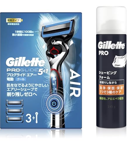 Amazon.co.jp: P&G プログライドエアー 電動5Bホルダー替刃6個付