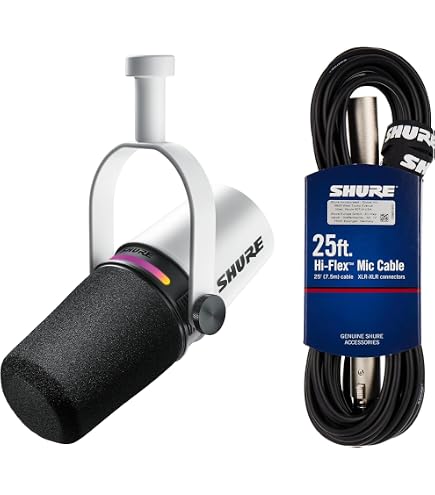 Amazon.co.jp: 【マイクアームセット】 SHURE MV7 ポッドキャスト