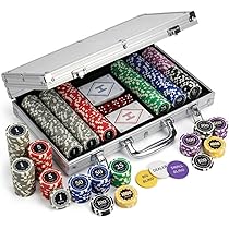 Amazon | HEITOK ポーカーセット 300枚 数字入り ポーカーチップ 11.5g