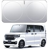【多層断熱素材】2024年 Lamicall 車 サンシェード フロント: 車用サンシェード 日除け 車 クルマ フロントサンシェード, 車用 フロントガラス サンシェード 折り畳み式 カーシェード 断熱 カー用品 遮光 遮熱 uvカット 紫外線遮蔽