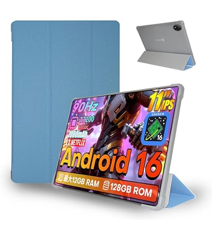Amazon | ODEA S11 Android 14 タブレットケース、11インチ、64 GB