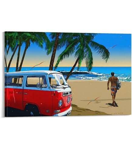 鈴木英人 アメ車 アメリカ車 現代アート マイアミムーン 絵画 インテリア 絵 Amazon.co.jp: 鈴木英人◇【マイアミムーン】◇アートプリント◇額装