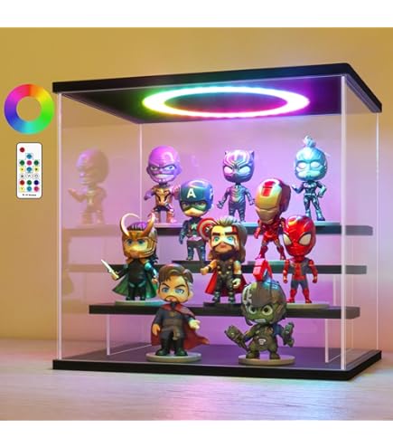 5段 コレクションケース アクリル 幅32cm 段差式 LED 光る CB-03 5段 コレクションケース アクリル 幅32cm 段差式 LED 光る アクリル