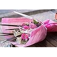 [秦野市の花屋 フローリストせきど] デザイナーおまかせ 生花の花束 ワンサイドブーケ Mサイズ (ピンク) (総理大臣賞受賞デザイナー監修/ラッピングしてお届け/花束/花/生花/ギフト/プレゼント/誕生日/結婚記念日/成人式/お祝い)