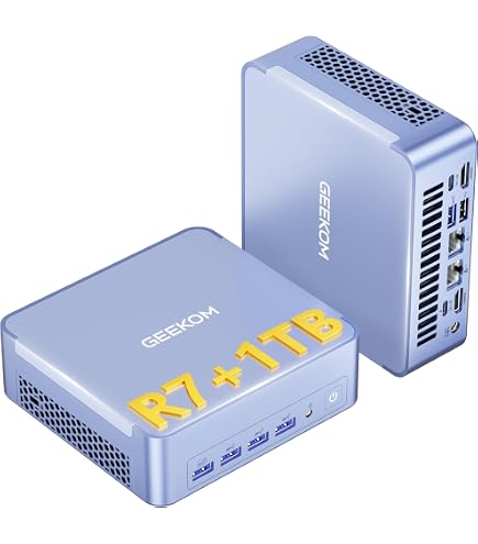 GEEKOM A7 Mini PC, AMD Ryzen 9 7940HS Mini PC Windows 11 Pro (8