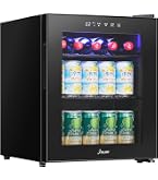 Amazon.co.jp: Shelddi 小型冷蔵庫 48L ミニ コンパクト 透明ガラス