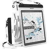 FINON 防水ケース タブレット 13インチ以下のモデルに全て対応 大型防水タブレットケース WATERPOF CASE 防水ケース 専用ピック ネックストラップ