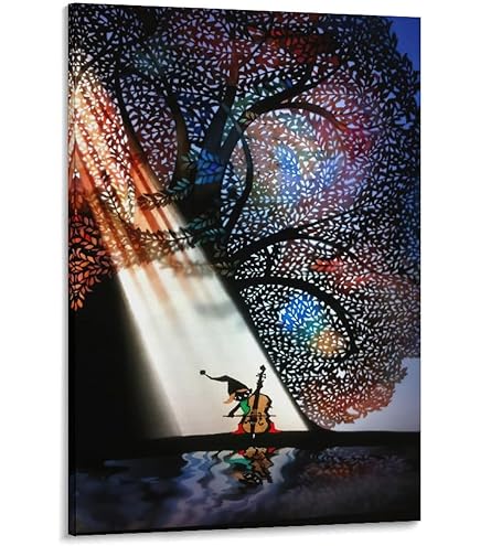 Amazon.co.jp: 藤城清治 夢生まれる 絵画 ポスター 工芸品の装飾品 壁