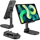 [Amazonブランド] Eono - スマホスタンド 角度・高さ調節可能, 滑り止め コンパ, 折り畳み式, 充電簡単 3.5-12.9インチのスマホ タブレット iPhone/Huawei/Samsung/iPad/Kindle