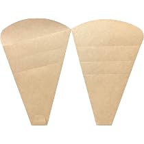 Amazon｜クレープ三角袋 茶無地 ミシン目入 (100)｜包装用品