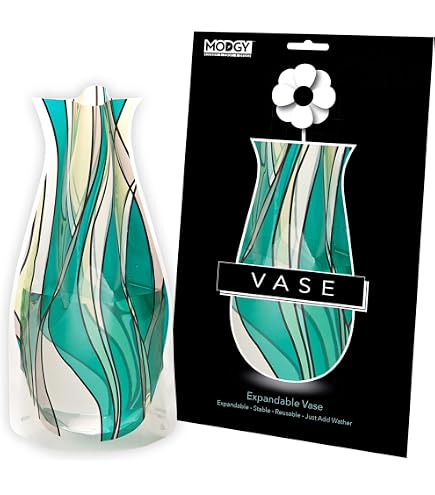 Ladylib Modgy Myvaz Vaso Pieghevole Ed Espandibile – Design Grafico Moderno, Infrangibile